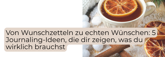 Gemütliches Stillleben mit Tee, Orangen und Zimt – ruhiger Moment für Wünsche und Gedanken in der Adventszeit