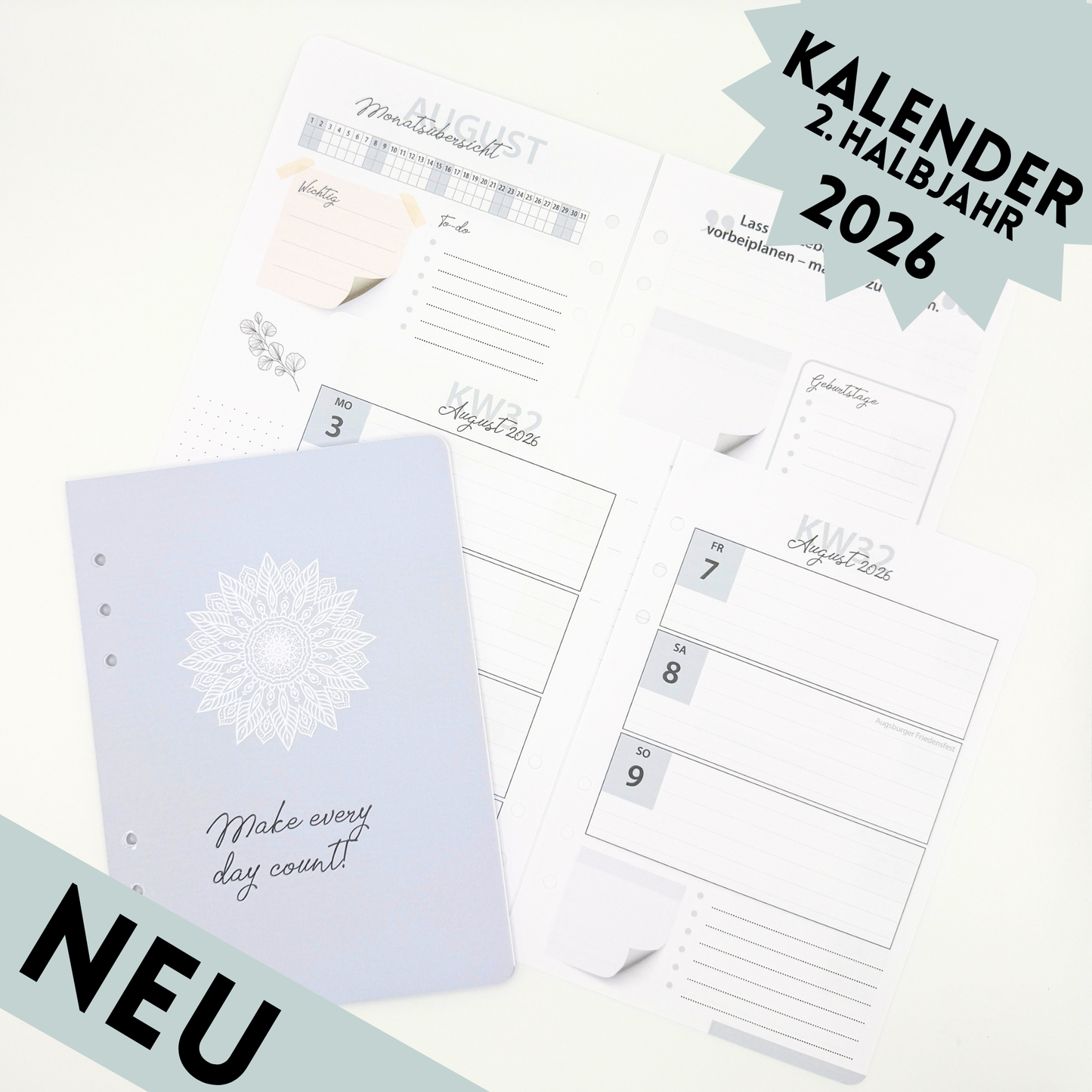 Kalender: Dein 2. Halbjahr 2026