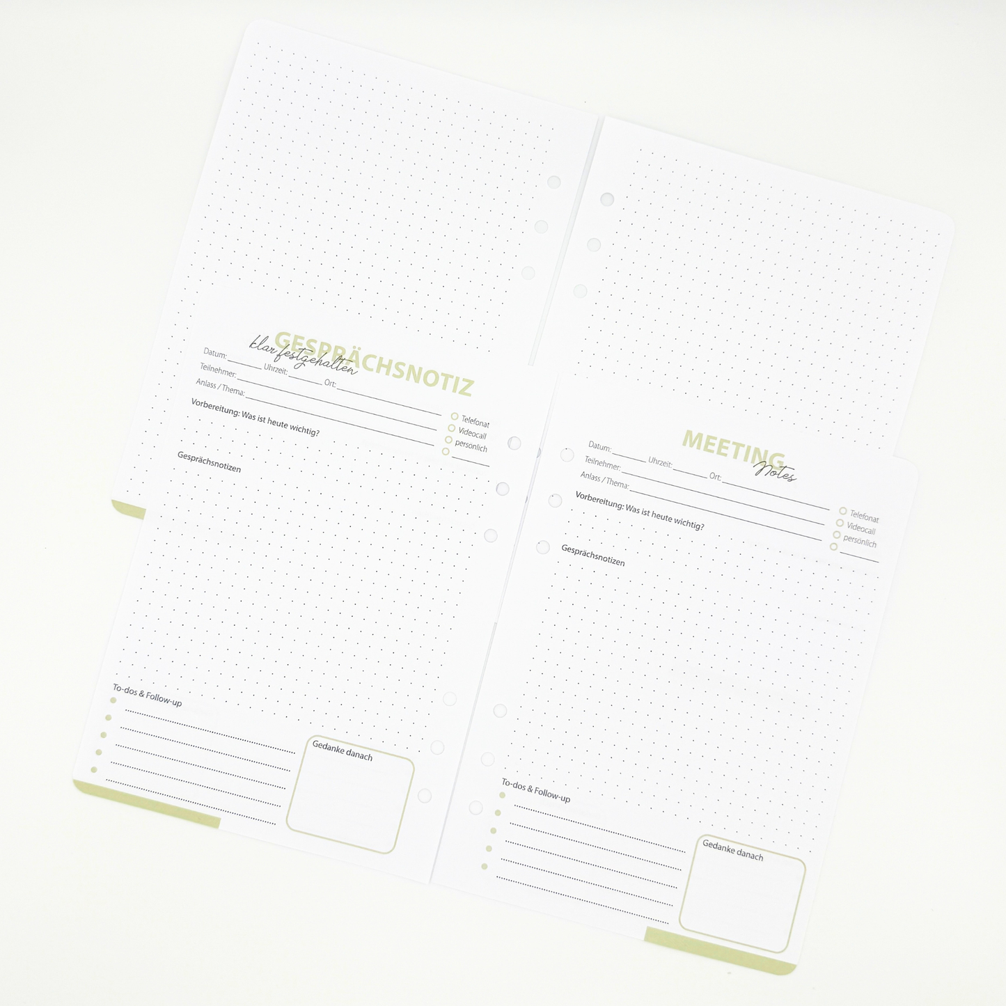 Meeting Notes: deine Gesprächsnotizen